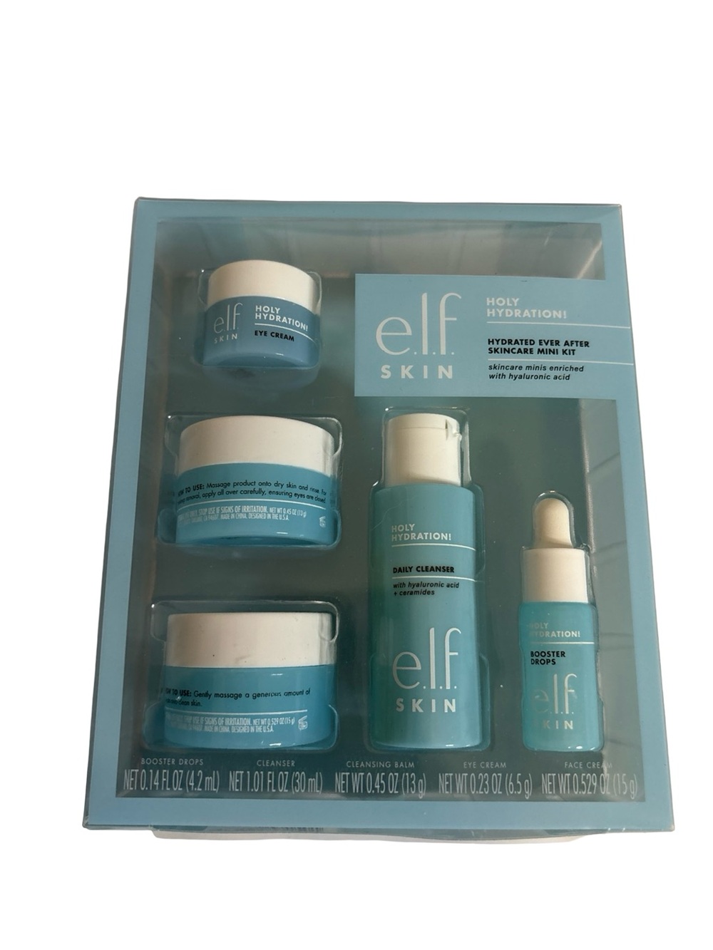 ELF Skin Holy Hydration! Skincare Mini Kit - Light Blue